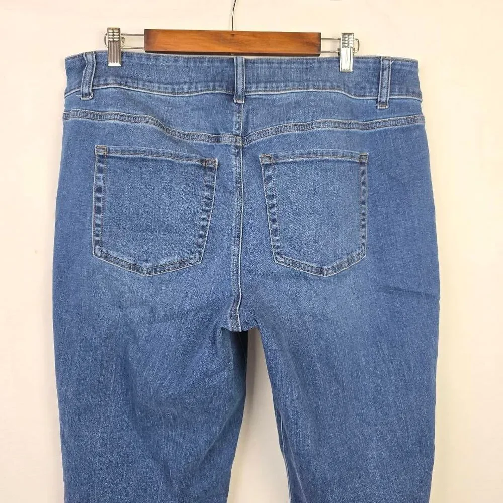 M Jeans by Maurices 18W Curvy High Rise Slim Straight Denim - Picture 10 of 11
